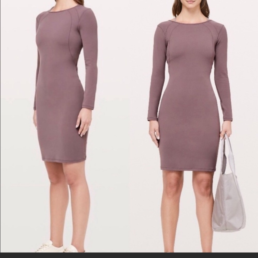 Lululemon nulu dress, bark mauve
